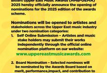 Happy Man Bitters Upper East Music Awards 2025 Nominations Officially Open